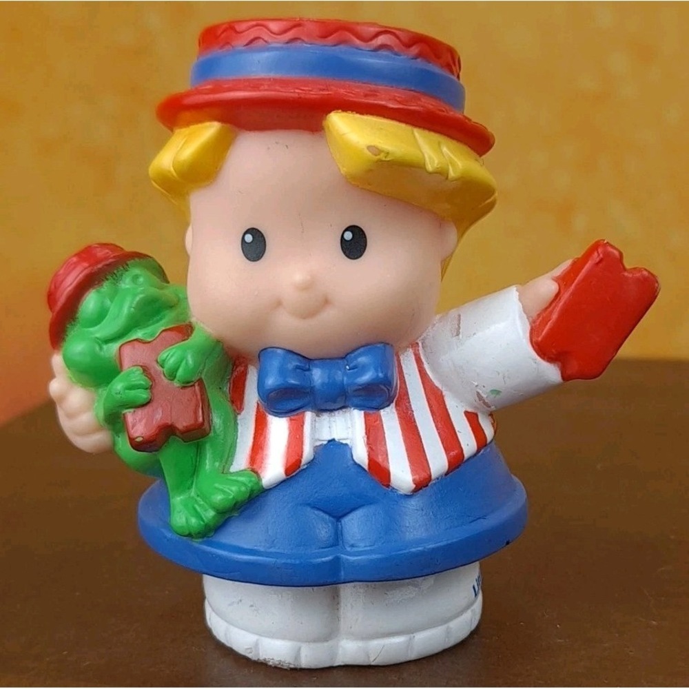 Fisher Price‎ Little People Eddie Freddie Frog Circus Carnival Ticket Taker 2003